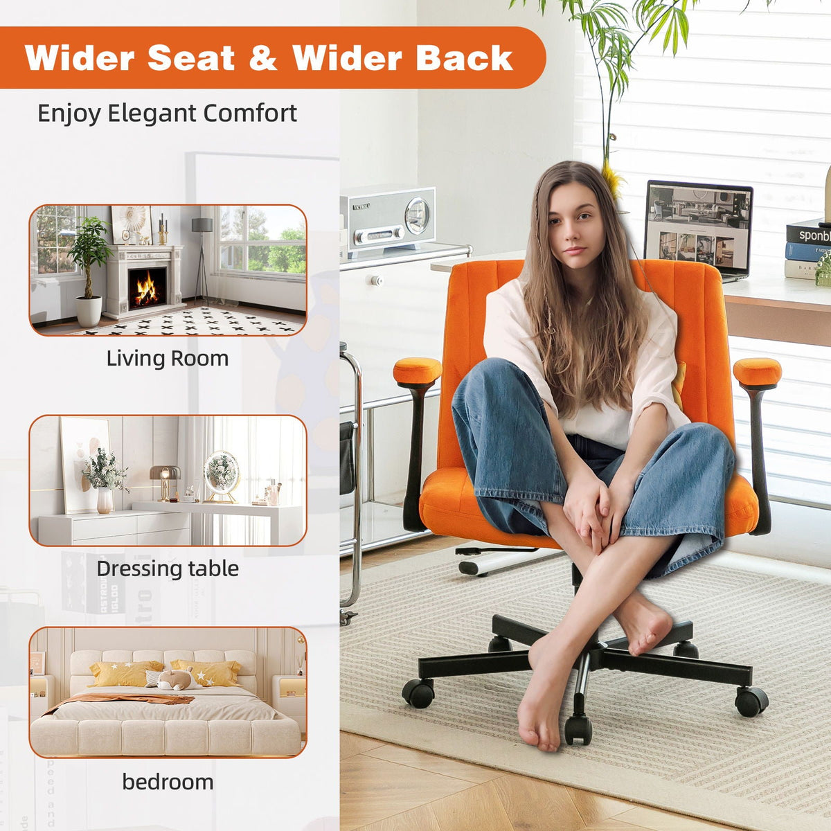 Criss Cross Armrest Office Chair With Wheels, photo 22 of 40