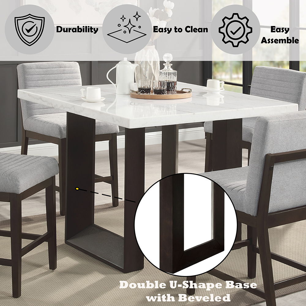 Edwyn - Dining Table With Marble Top, photo 8 of 12