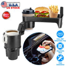 Car Cup Holder TrayÊ360¡ Rotating Car Bottle Holder Expander Adapter Multifunctional Water Cup Mount Stand with Detachable Tray