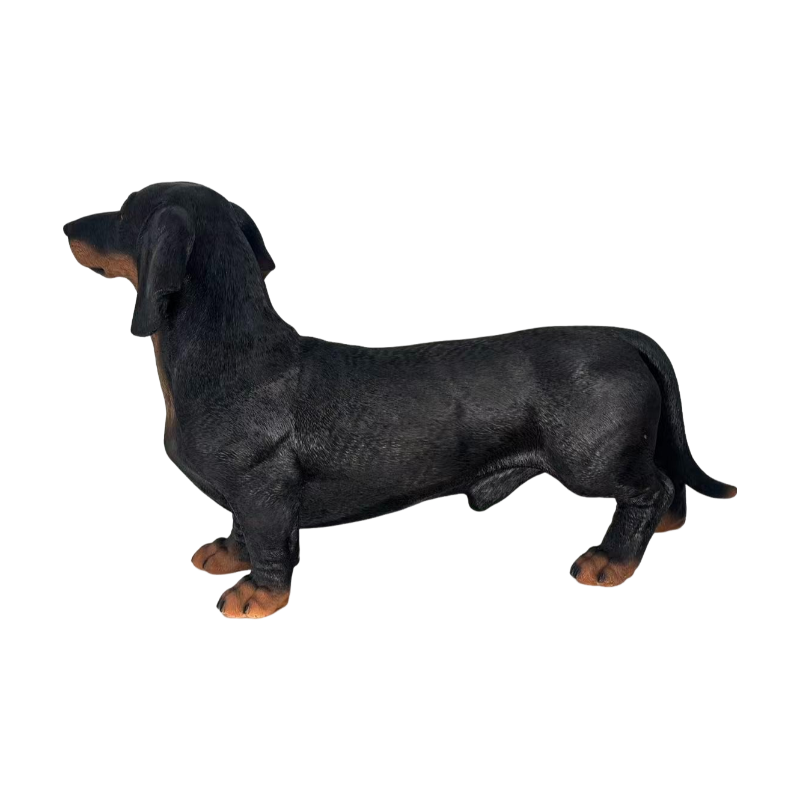 26" Black and Tan Dachshund Statue, photo 8 of 10