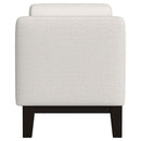 Thomas - Raised Arm Accent Bench - Ivory
