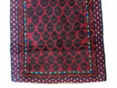 2' 8" X 4' 6" Vintage Handmade Tribal Wool Rug Balouchi Rug Afghan Rug Red Blue