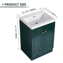 Contemporary Freestanding Bathroom Vanity With Resin Sink & Soft-Close Cabinet Doors by Unique Piece Furniture