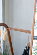 Clothes Hanger With Mirror, Large - Brown by Unique Piece Furniture