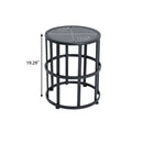 Ceramic Tile Side Table with Powder Coated Iron Frame