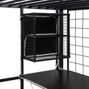 Loft Bed With Built In Work Station, Wardrobe, Storage Staircase And LED