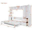 Space Saving Murphy Wall Bed With Closet And Drawers by HouseOfZazla