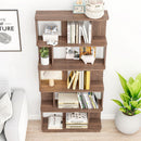 5 Tier Open Bookshelf, Free Combination Storage Shelving For Living Room - Dark Brown by HouseOfZazla