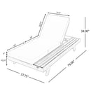 2/3 FOLDABLE ACACIA WOOD LOUNGE CHAIR WITH ADJUSTABLE BACKREST & FLAT STORAGE SURFACE, TEAK FINISH UNCUSHIONED, FOR BACKYARD POOL GARDEN PATIO