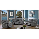 Encino - Upholstered Padded Arm Glider Recliner - Gray by HouseOfZazla