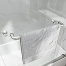 55-60" W x 60" H Brushed Nickel Double Bypass Sliding Shower Door by HouseOfZazla