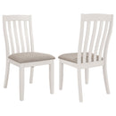 Dining Side Chair Set (2 Pieces) - Off White by HouseOfZazla