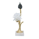 Aluminum Candle Holder With Marble Stand by HouseOfZazla