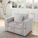 44.9" Modular Sofa Single - Light Gray