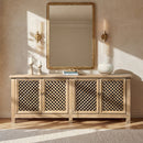 Arden - 4 Door Sideboard - Natural by HouseOfZazla