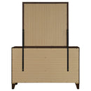Welsley 6-drawer Dresser and Mirror Walnut