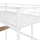 Bunk Bed With Desk, Ladder And Quality Slats For Bedroom by HouseOfZazla