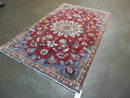4' X 6' Antique Handmade India Floral Oriental Wool Rug Vegetable Dyes