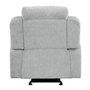 Galya - Motion Glider Recliner - Light Gray Chenille by Unique Piece Furniture