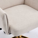 Ergonomic Mid-Back Office Chair With Gold Base by HouseOfZazla