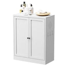 Pantry Cabinet With Adjustable Shelves Freestanding Kitchen Storage Organizer - White