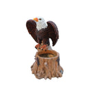Majestic Eagle Garden Planter Pot on Tree Stump Base by HouseOfZazla