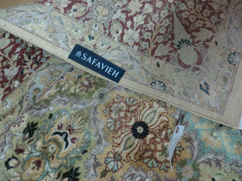 8' X 10' Safavieh Handmade Pakistan Oriental Floral Wool Rug Hand Knotted Organic