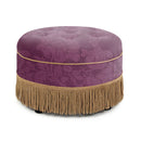 Yolanda - Luxurious Upholstery Round Upholstered Accent Ottoman by Unique Piece Furniture