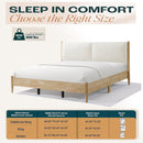 King Natural Wood Bed Frame