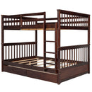 Bunk Bed With Ladders And 2 Storage Drawers by Unique Piece Furniture