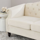 2 Seater Chesterfield Sofa With Rolled Arms And Nailhead Trim For Living Room by HouseOfZazla