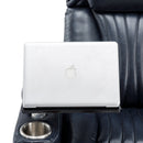 270° Power Swivel Recliner Home Theater Chair With Hidden Arm Storage, LED Light, Cup Holder, And Tray Table by HouseOfZazla