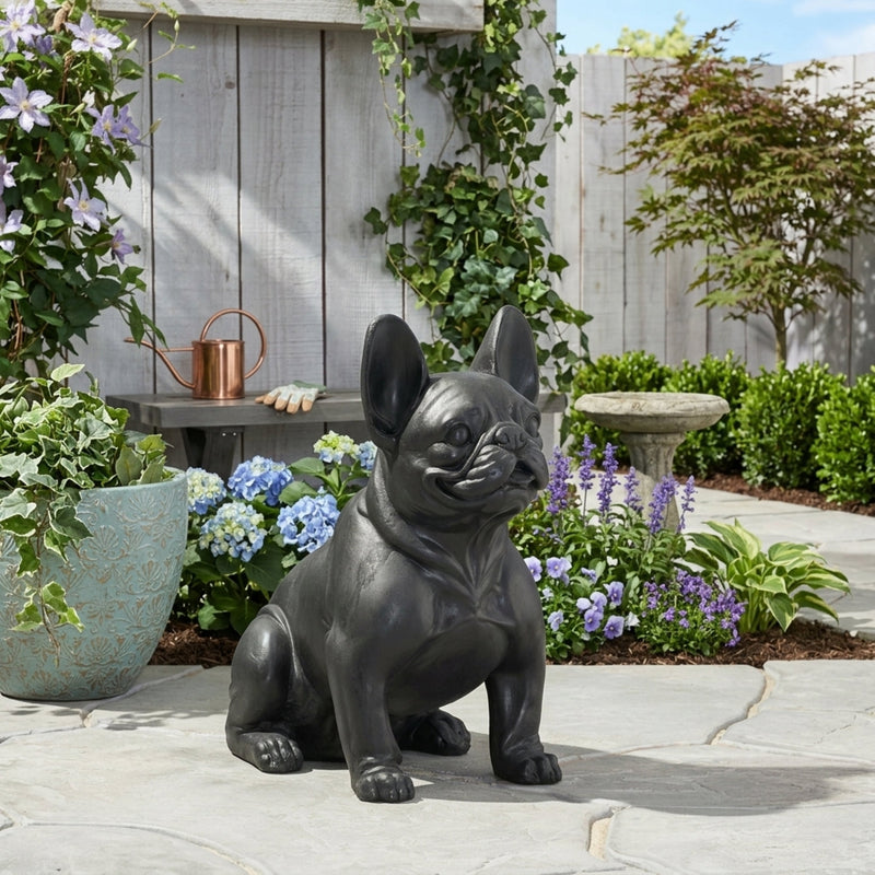Outdoor French Bulldog Garden Sculpture, photo 2 of 10