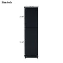 Tall Bathroom Storage Cabinet With Glass Doors, Free-Standing, Two Drawers, And Adjustable Shelves, Board, Painted Perfect For Displaying Your Favorite Items by HouseOfZazla
