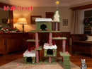 Wide Christmas Cat Tree Tower for Indoor Cats