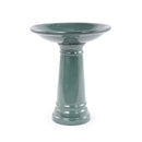 Ceramic Pedestal Bird Bath for Outdoor Garden