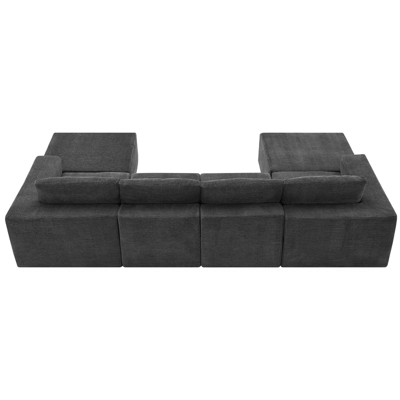 Walker Edison | Chenille Modular U-Shaped Sectional Sofa