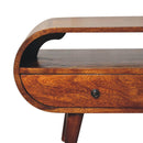 Solid Wood Circular TV Stand by HouseOfZazla