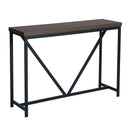 47.2" Sofa Console Table (Walnut & Black)