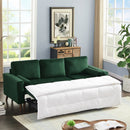 88" Reversible Pull out Sleeper Sectional Storage Sofa Bed, Corner sofa-bed with Storage Chaise Left/Right Handed Chaise