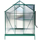 Polycarbonate house, Heavy Duty Outdoor Aluminum Walk-In House Kit With Rain Gutter, Vent And Door For Backyard Garden by HouseOfZazla