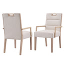 Upholstered Dining Chairs with Armrests by HouseOfZazla