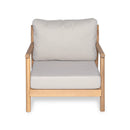 Patio Acacia Wood Chat Set, Club Chair + Coffee Table with Water-resistant Cushion by HouseOfZazla