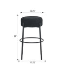 Round High Bar Stools (Set of 2), Contemporary Upholstered Dining Stools For Kitchens, Coffee Shops And Bar Stores by HouseOfZazla