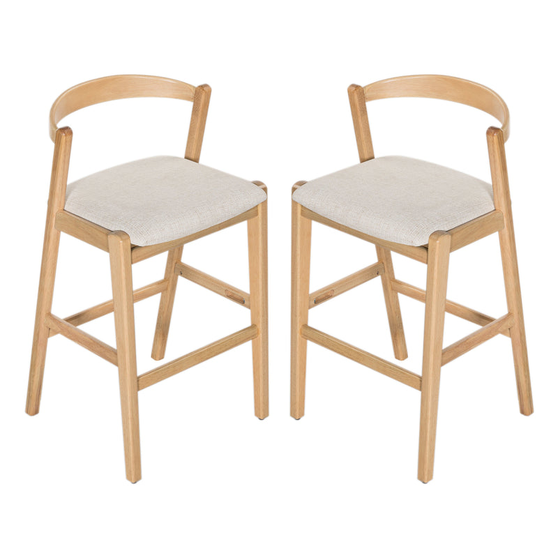 Balmain Indoor Rubberwood Barstool, photo 4 of 10