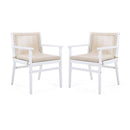 Outdoor Acacia Wood Patio Dining Armchair (Set of 2) by HouseOfZazla