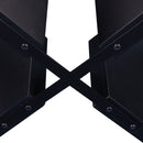 5-Piece Round Dining Table set, 43-Inch Modern Dining Table and 4 Upholstered Chairs for Dining Room, Kitchen Room, Living Room, Easy Assembly