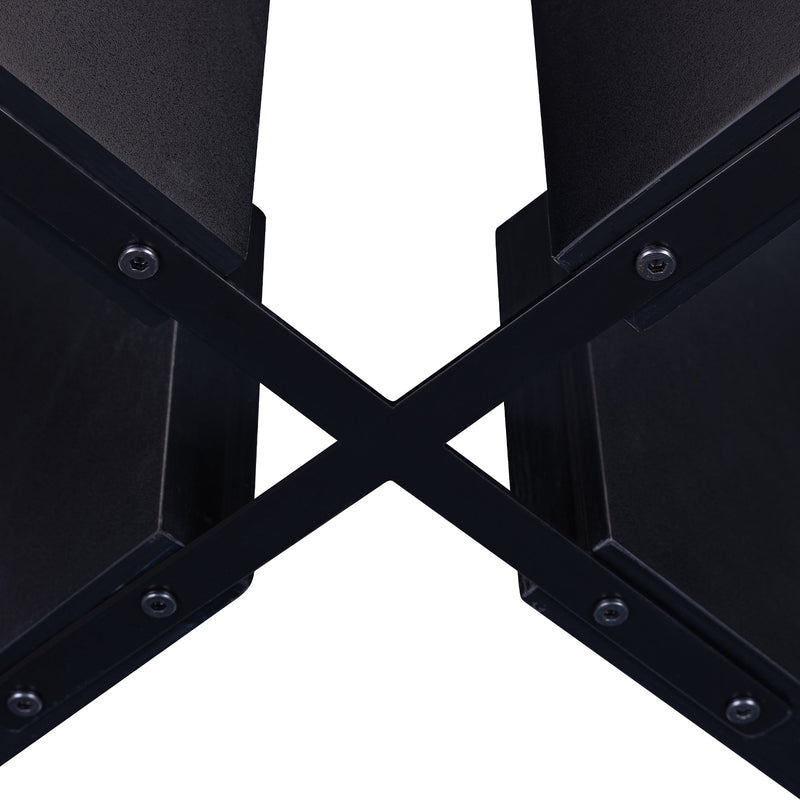 5-Piece Round Dining Table set, 43-Inch Modern Dining Table and 4 Upholstered Chairs for Dining Room, Kitchen Room, Living Room, Easy Assembly