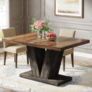 Dining Table With Pedestal Base For 4 - 6 People by HouseOfZazla