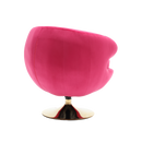 360 Degree Swivel Cuddle Barrel Accent Chairs, Round Armchairs with Wide Upholstered, Fluffy Fabric Chair for Living Room, Bedroom, Office, Waiting Rooms